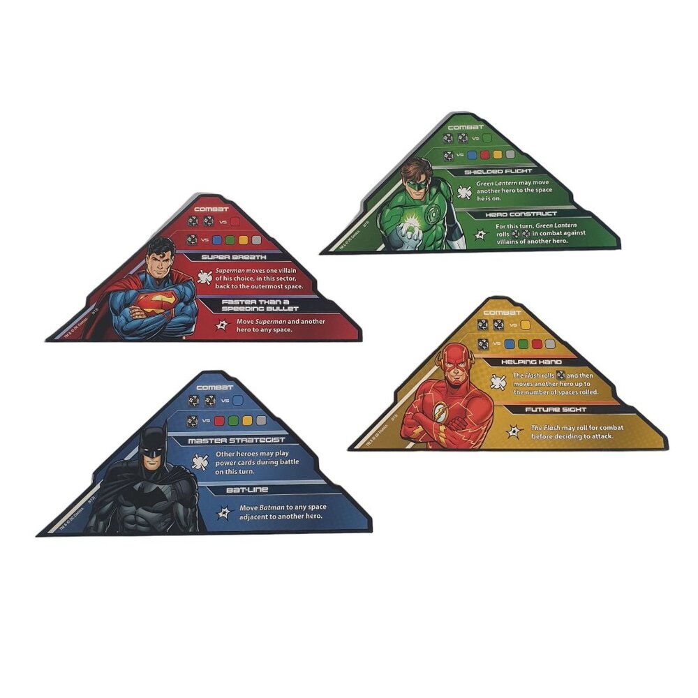 Justice League Axis Of Villains Family Game Night 4 HERO PAD REPLACEMENT PARTS